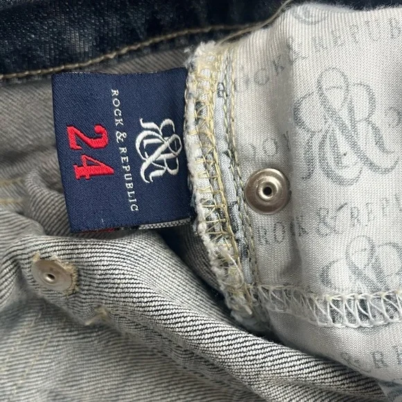 Rock & Republic Kendall Women's Stretch Ankle Jeans sz 24 - Picture 5 of 11